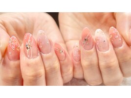 さくらグラデーションネイル