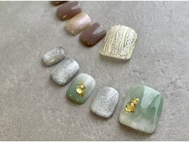 【ニュアンスフットネイル】