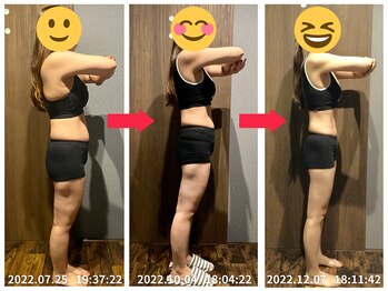 美容整体院元 光の森店/ダイエット4ヵ月 before&after