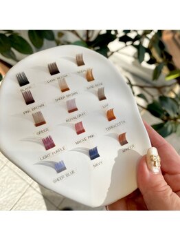 シティ アイラッシュ(CiTY.アイラッシュ)の写真/外国人風ブラウンミックス♪MIX・ポイントお任せ下さい！カラーエクステに変更 ＊単色なら無料◎（全14色）