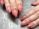 美カラーグラデーションネイル