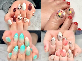 シパル(CIPAL)の写真/華やかな指先へ♪定額デザインコースは大人可愛い品のあるデザイン～トレンドネイルまで幅広くご用意◎