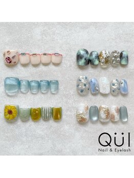 クワイ(Qui)の写真/トレンドネイルならQuiにお任せ♪カラー/パーツの種類が豊富でオシャレ上級者さんも納得のいく仕上がりに★