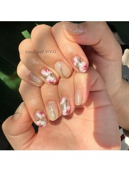 リアンスネイルヴィヴィッド 倉敷店(LianS nail ViViD)/奥行きフラワー