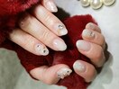 ホワイトクリスマスネイル