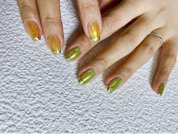 キキネイル 二子玉川(kikinail)/フィルムネイル　ビタミンカラー