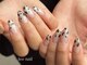 レオネイル(leo nail)の写真/【ジェル☆持ち込みデザイン90min】繊細なArtもお任せ♪再現性の高いArtや色使いで理想の指先を叶えます♪