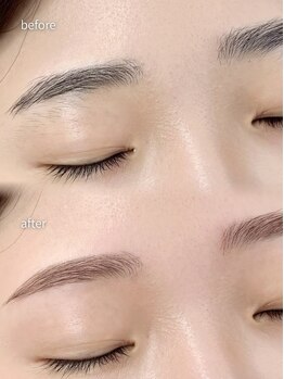 マユー 恵比寿店(MaYou)/平行眉/眉カラー/ピンクブラウン