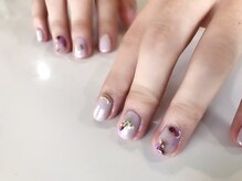 ネイルスミス(Nailsmith)/パープルインクアートフラワー