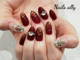 リングネイル×クリスマス×秋冬