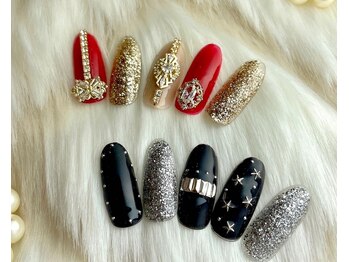 エスフィーネイルサロン ブリーユ(Esfy nailsalon Brille)/12月の定額デザイン