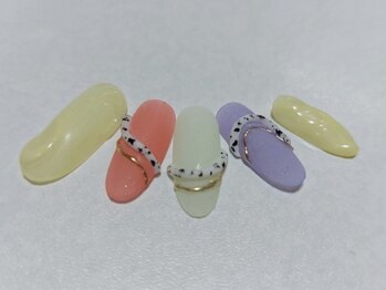 ネイリックス アヴェニール(NAILX avenir)/パステル×ダルメシアン