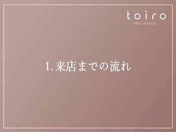 トイロ(toiro)/1.ご来店までの流れ