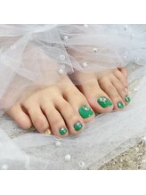 リンネ(Rinne)/フット　グリーン×オーロラ