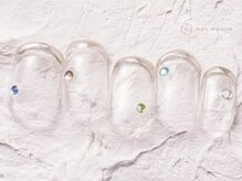 ネイルメゾン 渋谷店(NAIL MAISON)/クリアカラーストーン￥4800