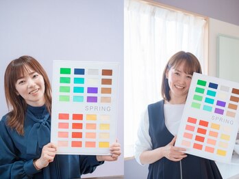メグサロン(megu salon)の写真/《ペア割♪パーソナルカラー診断＋骨格診断（13,200円/名)》初めての方も友達や家族同士で楽しくお得に診断