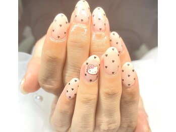 ハートホロ×キャラネイル