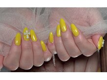 アユミネイル 川崎(Aumi nail)/イエローにクロム！