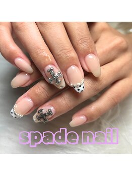 クロス×ドットネイル