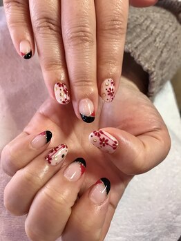 ロータス Lotus/お正月ネイル