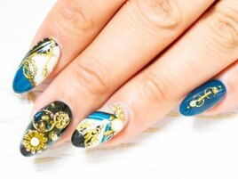 ゴージャススカーフ柄フレンチ