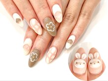 ネイルコレクション ピンク(Nail Collection Pink)/ジェル定額￥9990☆３Ｄうさぎ♪