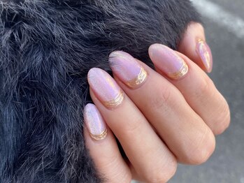 ネイルアルケー(Nail ARCHE)/マグネット×オーロラネイル