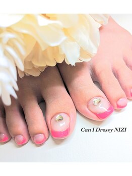 キャンアイドレッシー ニジ(Can I Dressy NIZI)/フレンチ/フット/ハート/大泉