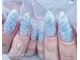 エクラ(eclat)の写真/イベントにも最適な美フォルムにこだわった長さだし。夏のクリアデザインで涼しげな指先へ♪
