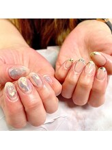 ネイルアンドまつげ リュフェール 五反田(Nail Lufaire)/アシメネイル