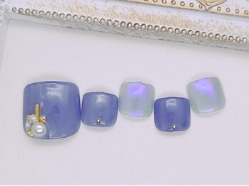 ネイル アンド アイラッシュ虹/フットネイル