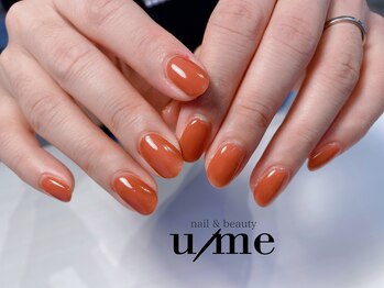 ユーミー(u/me)/オレンジブラウンワンカラー