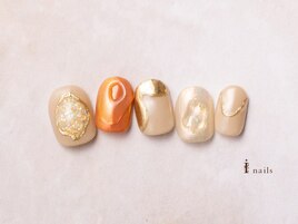 大人ニュアンスラメネイル