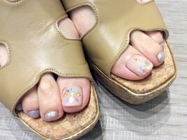 リーフホロ×ユニコーンネイル