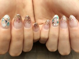 MIXラメ×シェル