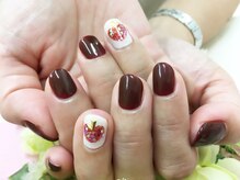 プルミエ ネイル(Premier Nail)/なんちゃってリンゴネイル