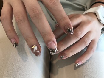 ネイルスミス(Nailsmith)/秋ピンクニュアンス3Dうさぎ