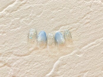 ネイルサロン アミ(Amie)/雪の結晶×グラデーション