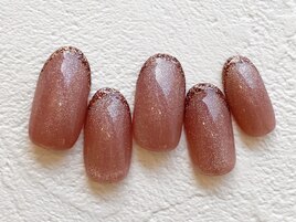 キラキラフレンチネイル☆