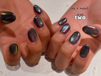 アイネイルトゥー 小倉(ai nail two)/マグネット＋オーロラ
