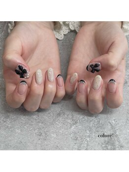 リボン×フレンチ×パール