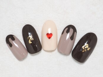 シックネイル(CHIC nail)/バレンタイン チョコネイル