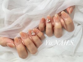 薔薇パステル◎バラチークネイル