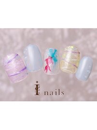 手描き夏アートネイル10480円