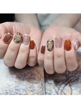 プリュネ(Prune)/チェック/ブラウン/ミラー