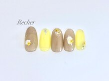 ネイルサロンリシェ 烏丸御池(Recher)/ドライフラワーのデザイン