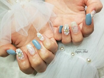 シュガーネイル(sugar nail)/ぷっくりflowerネイル