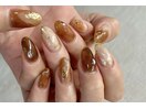 ブラウンニュアンスネイル