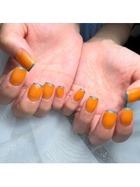 細フレンチ　ビタミンカラー