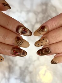 バレンタインネイル